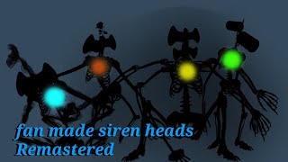 Fan Made Siren Heads Remastered [upl. by Arramas757]