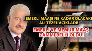 EMEKLİ MAAŞI NE KADAR OLDU ALİ TEZEL AÇIKLADI [upl. by Ecertap]