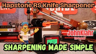 New Hapstone RS Knife sharpener and Venev Ursa Diamond stones sharpening Spyderco Tenacious [upl. by Arda]