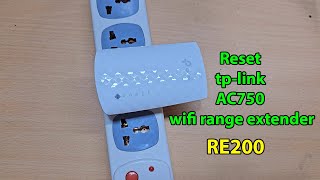 How to reset tp link ac750 wifi range extender [upl. by Furnary]