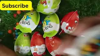 Satisfying Video  Unpack Surprises Eggs kinder Joys Chocolate Asmr Eps3 [upl. by Rodnas511]