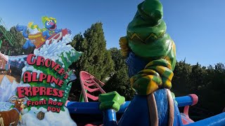 Grover’s Alpine Express Front Row POV  Busch Gardens Williamsburg [upl. by Eiramlatsyrc]