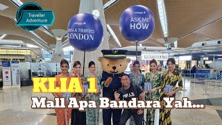 KLIA 1 BANDARA TERBESAR DI MALAYSIA  BAGAIMANA MENUJU KE RUANG TUNGGU DI KLIA 1 MALAYSIA [upl. by Umeko]