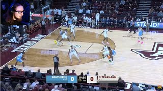 REACTING TO Southern vs 23 Texas AampM Basketball Game Highlights [upl. by Bron]