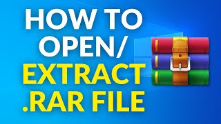 How to Open RAR file on Windows 11  10  8  7  Extract rar files in windows PC [upl. by Aiveneg]