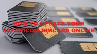 How to update your Safaricom simcard online [upl. by Aber]