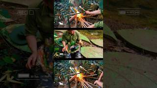 Grilling Fish amp Bamboo in the Wild Epic Rainforest Cooking Adventure OutdoorCooking SurvivalHacks [upl. by Akirat]