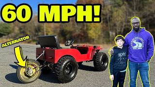 I Built a quotfree energyquot Alternator Powered Car for my Stepson His Mom Hates it [upl. by Corrina]