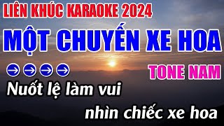 Liên Khúc Một Chuyến Xe Hoa Karaoke Tone Nam Karaoke 9999  Beat Mới [upl. by Sklar]