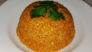 SALÇALI BULGUR PİLAVI TARİFİ 😋♥️♥️ NASIL BÖYLE TANE TANE VE LEZZETLİ OLDU  🤔😎😄🥰 [upl. by Zarah982]