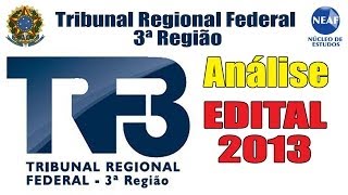 Concurso TRF 3  Análise do Edital NEAF [upl. by Netsyrk295]