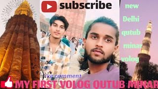 qutub minar night vlog video 📷 qutub minar song Volga gays 🙏 💯 [upl. by Assili875]