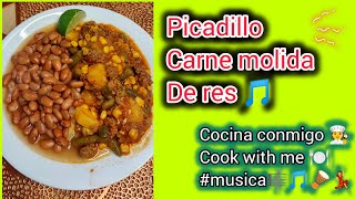 Easy picadillo fast and delicious no secrets 🧑‍🍳 cocinando cooking music [upl. by Nehr]