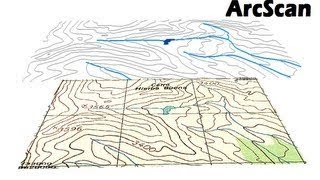 Digitalisation automatique des courbes de niveau en utilisant loutil ArcSCAN sous ArcGIS 101 [upl. by Fabria]