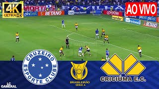 CRUZEIRO X CRICIÚMA  AO VIVO COM IMAGENS  BRASILEIRÃO 2024⚽ASSISTIR JOGO AO VIVO HOJE PES24 [upl. by Valina]