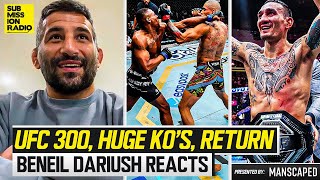 Beneil Dariush Reacts to CRAZY UFC 300 KOs Max Holloway DustinIslam Pereiras Striking  More [upl. by Cassondra148]