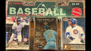 Old Fairfield Baseball Clamshell Repack 100 Random Cards plus One pack of 2000 UD Black Diamond [upl. by Floridia]