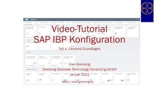 VideoTutorial SAPIBP Konfiguration für Anfänger Teil 1 [upl. by Ardnama]