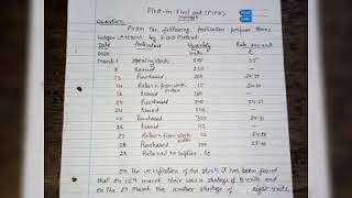 FirstinFirst Out Method  पहले आना पहले जाना विधि   FIFO Method [upl. by Addis]