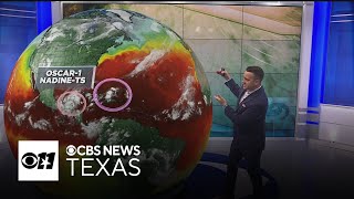 Tropical storms form as North Texans enjoy sunny weather [upl. by Acillegna1]