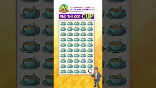 FIND THE ODD CUP EMOJI 😵‍💫 A GREAT BRAIN CHALLENGE shorts quiz findtheodd emoji [upl. by Cornelia]