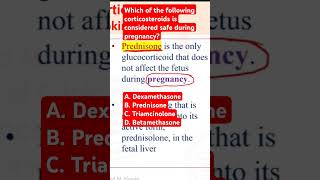 Which of the following corticosteroids is considered safe during pregnancy [upl. by Fidela994]