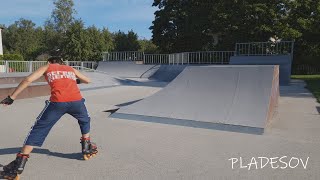 😜 Rollerblading Roller Skating 80 mm Ramps Skate Park Tricks Aggressive Inline Skating Slalom [upl. by Nelyahs435]