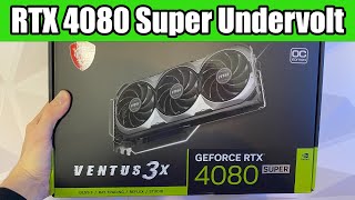 Undervolt your RTX 4080 Super for more FPS and Lower Temperature  Tutorial [upl. by Awhsoj]