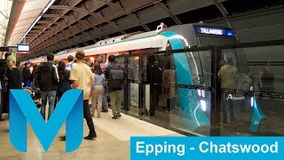 Sydney Metro Trains on the Epping  Chatswood Line [upl. by Ennailuj179]