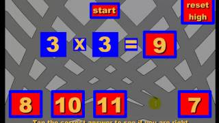 Maths Multiplication Game Demomp4 [upl. by Soulier485]