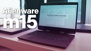 Alienware m15 handson A thin light gaming PC that packs some punch [upl. by Joost]