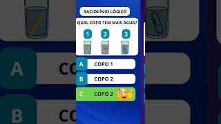 Raciocínio lógico quiz perguntaeresposta quiztime quizinteligente raciociniologico [upl. by Blanc]