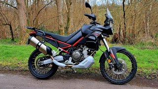 Aprilia Tuareg 660  Atreides black 2024  Walkaround amp Startup [upl. by Inig]