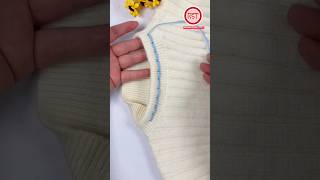 The half turtleneck sweater is changed into a low collar which is beautiful and prettySewing tips [upl. by Nedia]