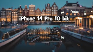 iPhone 14 Pro PRORES 10 BIT FiLMiC Pro  Cinematic Video Amsterdam [upl. by Cone641]