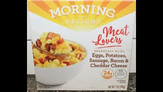 Morning Delight Meat Lovers Breakfast Bowl Review [upl. by Felipa]