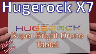 Hugerock X7 Super Bright Drone Tablet Unbox [upl. by Halludba]