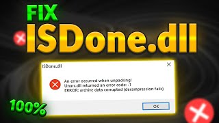 ISDonedll Error Fix Windows 10  8  7  How to fix isdonedll error while installing Games [upl. by Budde949]