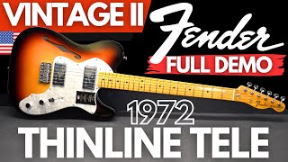 Fender Vintage II 1972 THINLINE TELECASTER Full Demo [upl. by Tallbot88]