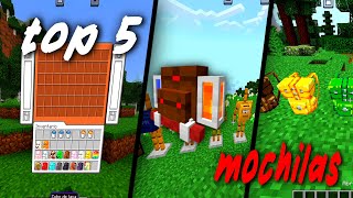 las mejores Mochilas para Minecraft bedrock 121X  2024 💫 [upl. by Carn]