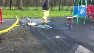 Cleaning Childrens Playground  Wet Pour Rubber [upl. by Benioff]