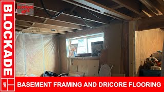 Basement Framing and DRICORE flooring [upl. by Gosselin]