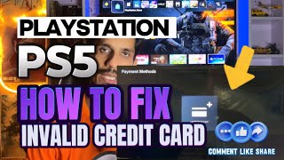 How To Fix Invalid Credit Card Information PlayStation 5 [upl. by Leumhs431]