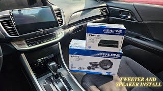 2015 Honda Accord Tweeter And Speaker Install [upl. by Asiaj480]