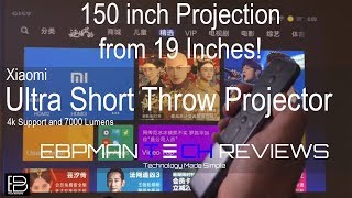 Indepth Review  New 7000 Lumens Xiaomi WEMAX ONE Pro Ultra Short Throw Laser Projector 150 inch [upl. by Yelyab]