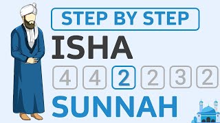 How to Pray 2 Rakat Sunnah Isha Salah  Step by Step for Beginners amp New Muslims  Sunni Hanafi Men [upl. by Skell244]