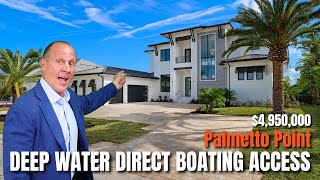 Palmetto Point Luxury Home 2024 Premier SW Florida Deep Water Living  New Construction [upl. by Katey]