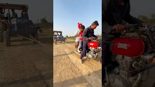 Royal Enfield Bullet VS Two Tractor 🚜 minivloging vlogs shorts [upl. by Ettolrahc288]