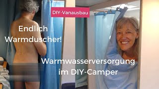 WARMWASSERVersorgung Elgena Boiler anschließen im Van  Dusche Teil 2 [upl. by Kcirdneked]