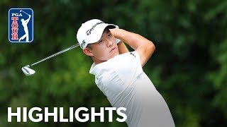 Collin Morikawa shoots 9under 61  Round 1  TOUR Championship  2023 [upl. by Karlow]